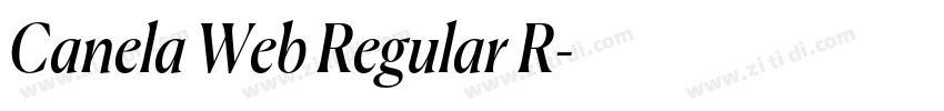 Canela Web Regular R字体转换